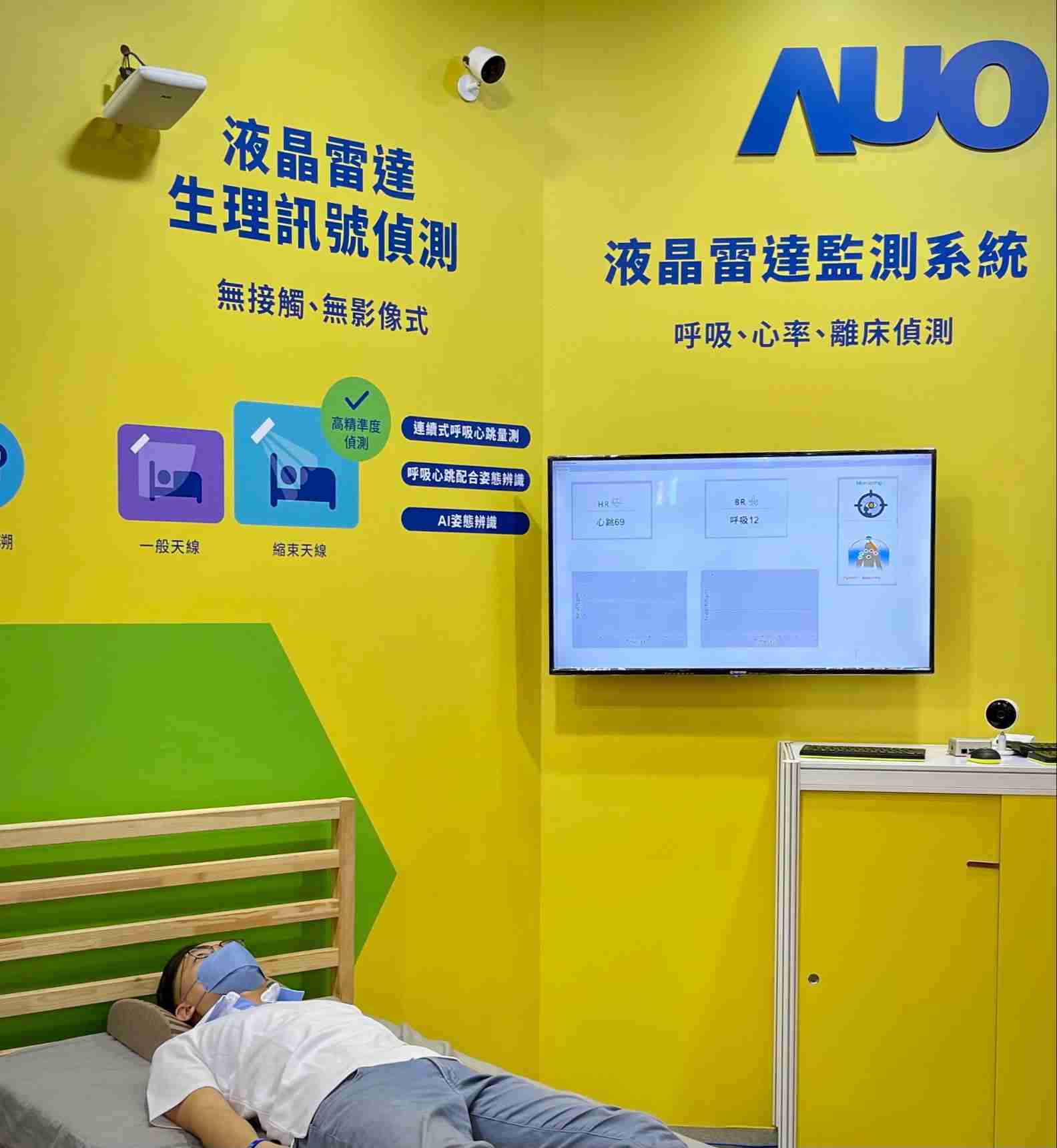 CG电子颐康「无接触生理监测雷达」，，，，免除传统线路与贴片束缚，，，精准侦测呼吸、、、、心跳等重要生理讯号
