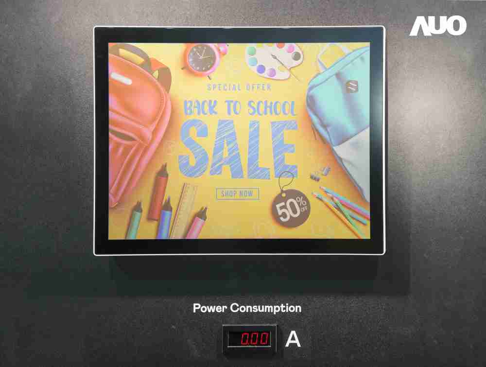 CG电子展示胆固醇液晶超低耗能户外全彩显示器，，，，ChLC（胆固醇液晶）以双稳态技术使静态显示零功耗，，，具省电、、、、高彩度、、环保的特性，，，，还整合软硬件系统解决方案，，可透过单一云端平台管理